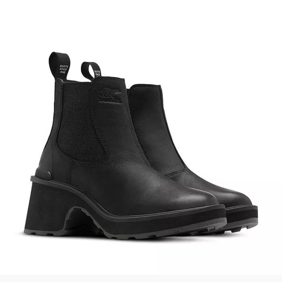 NEW Sorel Size 7.5 Waterproof Hi-Line Heel Leather Chelsea...